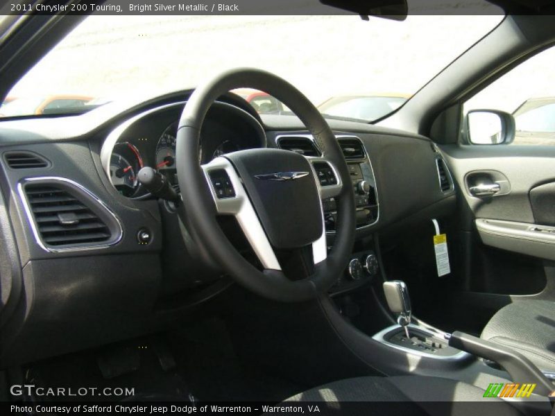 Bright Silver Metallic / Black 2011 Chrysler 200 Touring