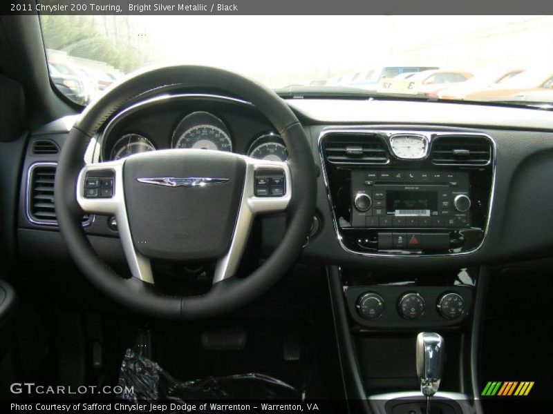 Bright Silver Metallic / Black 2011 Chrysler 200 Touring