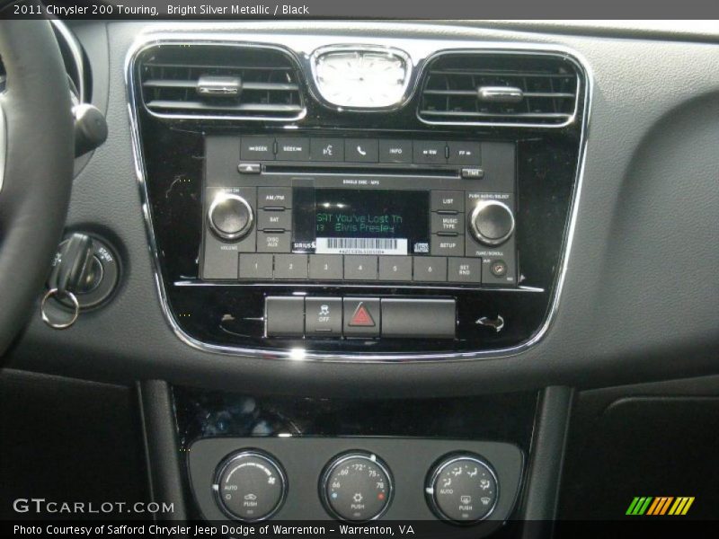 Bright Silver Metallic / Black 2011 Chrysler 200 Touring