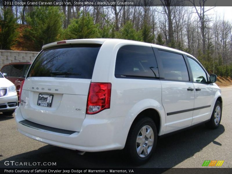 Stone White / Black/Light Graystone 2011 Dodge Grand Caravan Cargo Van
