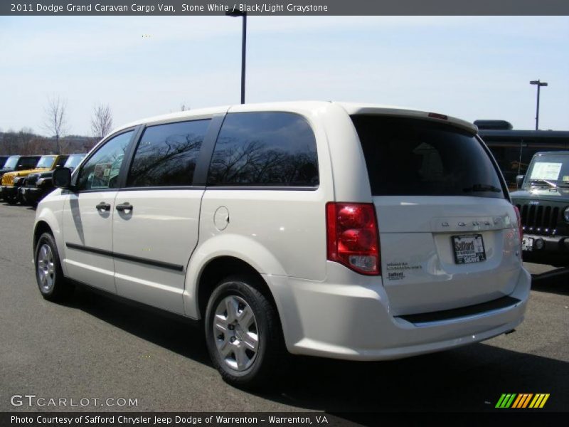 Stone White / Black/Light Graystone 2011 Dodge Grand Caravan Cargo Van