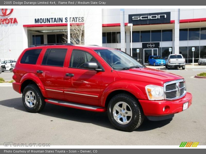 Flame Red / Medium Slate Gray 2005 Dodge Durango Limited 4x4