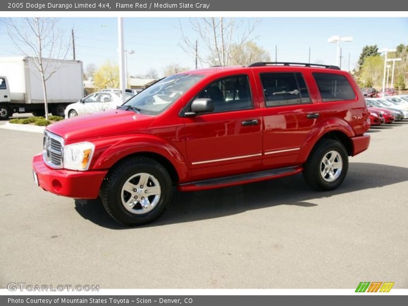Flame Red / Medium Slate Gray 2005 Dodge Durango Limited 4x4