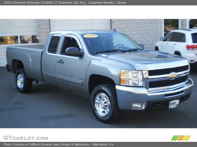 Graystone Metallic / Ebony 2009 Chevrolet Silverado 2500HD LT Extended Cab 4x4