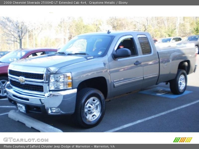 Graystone Metallic / Ebony 2009 Chevrolet Silverado 2500HD LT Extended Cab 4x4