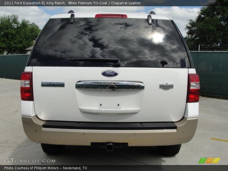 White Platinum Tri-Coat / Chaparral Leather 2011 Ford Expedition EL King Ranch