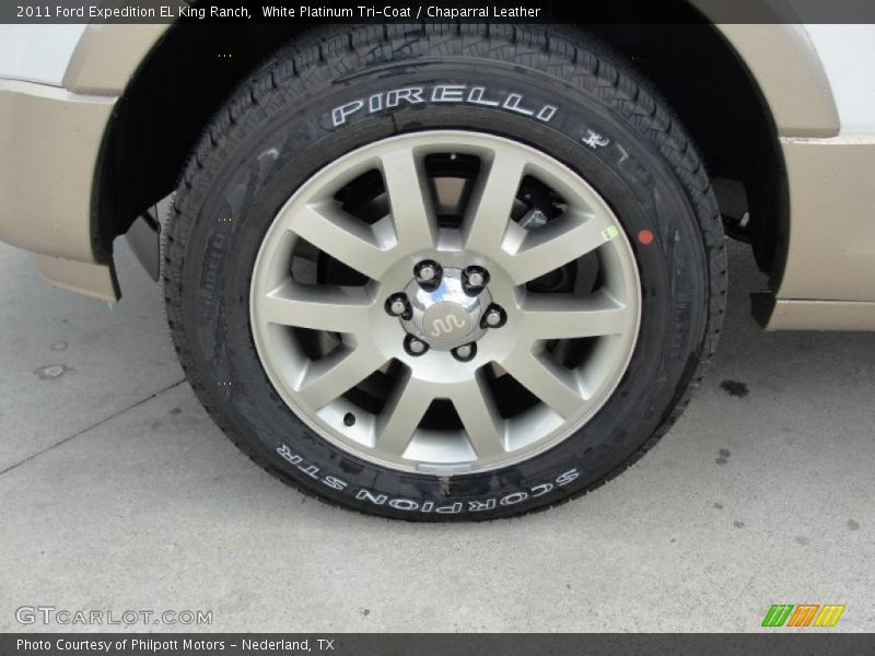 White Platinum Tri-Coat / Chaparral Leather 2011 Ford Expedition EL King Ranch