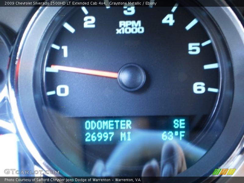Graystone Metallic / Ebony 2009 Chevrolet Silverado 2500HD LT Extended Cab 4x4