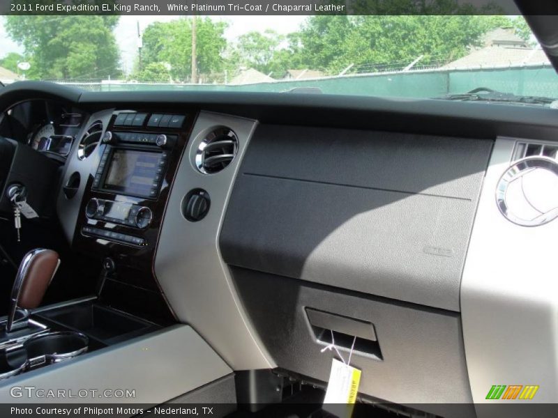 White Platinum Tri-Coat / Chaparral Leather 2011 Ford Expedition EL King Ranch