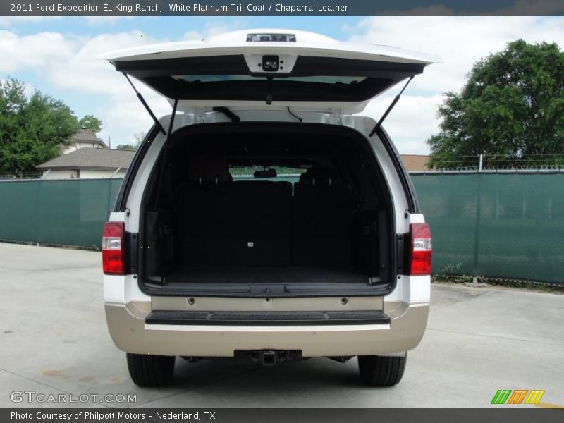 White Platinum Tri-Coat / Chaparral Leather 2011 Ford Expedition EL King Ranch