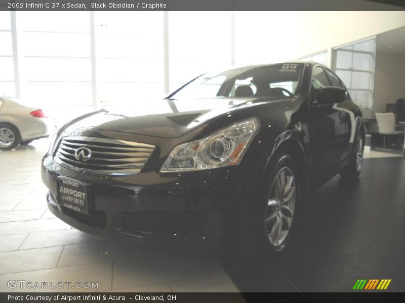Black Obsidian / Graphite 2009 Infiniti G 37 x Sedan
