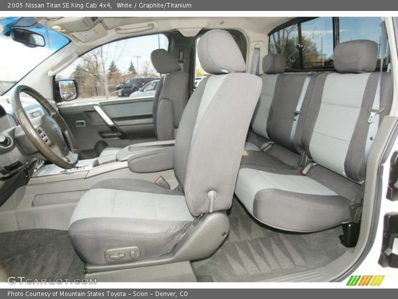  2005 Titan SE King Cab 4x4 Graphite/Titanium Interior