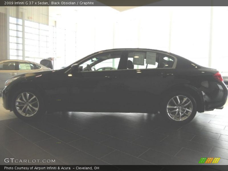 Black Obsidian / Graphite 2009 Infiniti G 37 x Sedan