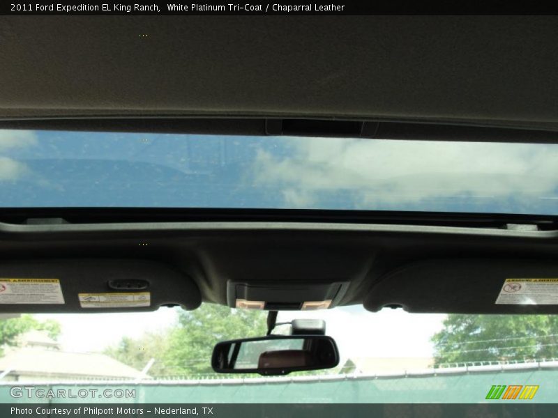 White Platinum Tri-Coat / Chaparral Leather 2011 Ford Expedition EL King Ranch