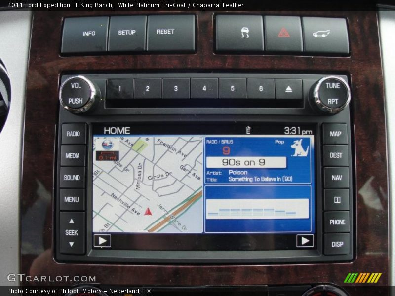 Navigation of 2011 Expedition EL King Ranch