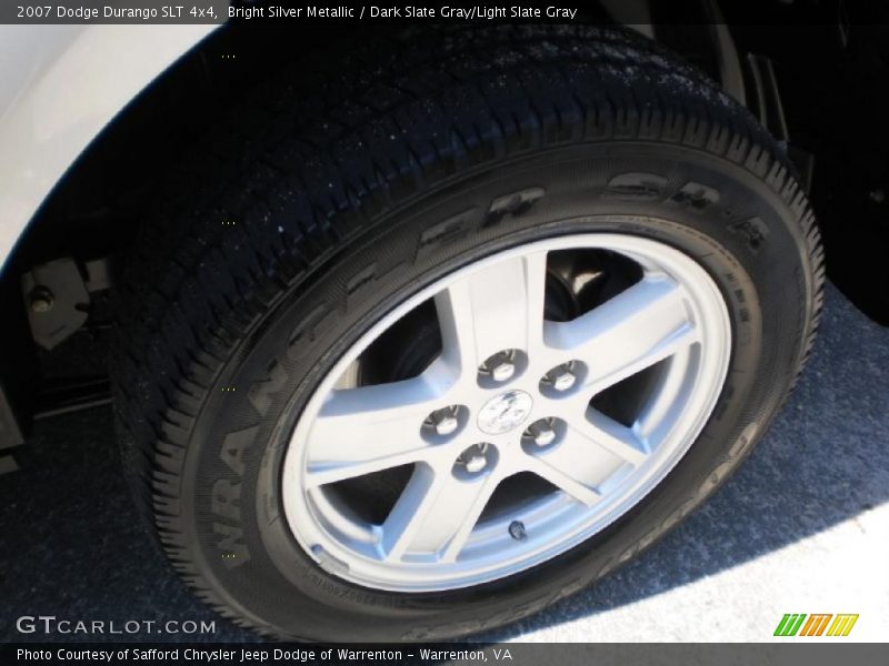 Bright Silver Metallic / Dark Slate Gray/Light Slate Gray 2007 Dodge Durango SLT 4x4