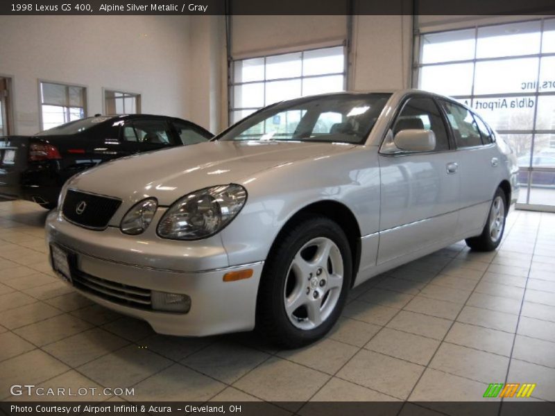 Alpine Silver Metalic / Gray 1998 Lexus GS 400