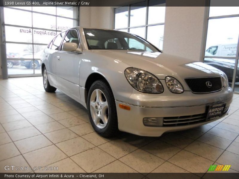 Alpine Silver Metalic / Gray 1998 Lexus GS 400