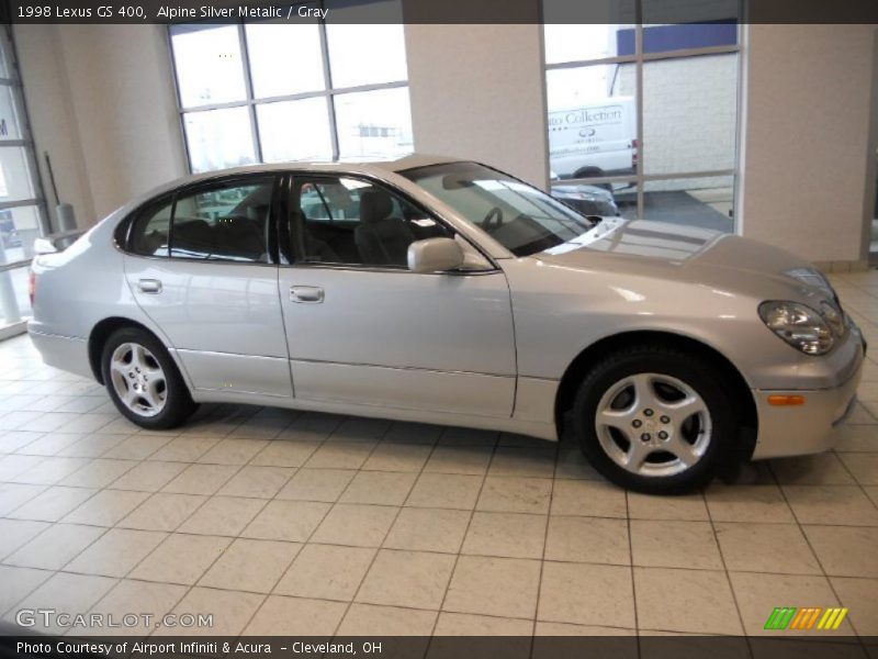 Alpine Silver Metalic / Gray 1998 Lexus GS 400