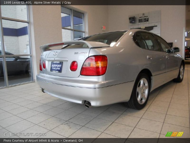 Alpine Silver Metalic / Gray 1998 Lexus GS 400