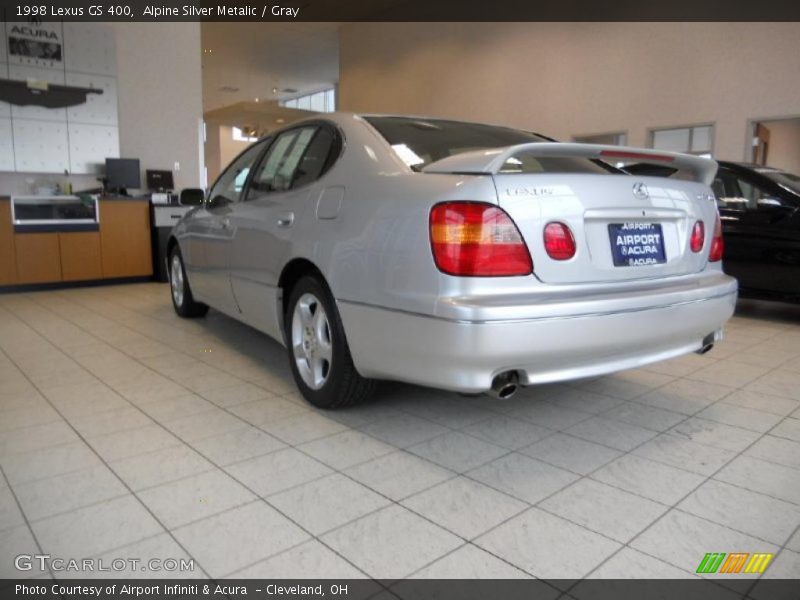 Alpine Silver Metalic / Gray 1998 Lexus GS 400