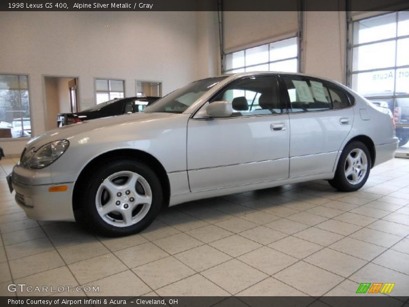 Alpine Silver Metalic / Gray 1998 Lexus GS 400