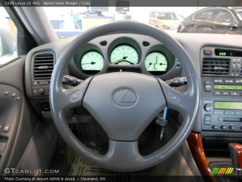 Alpine Silver Metalic / Gray 1998 Lexus GS 400