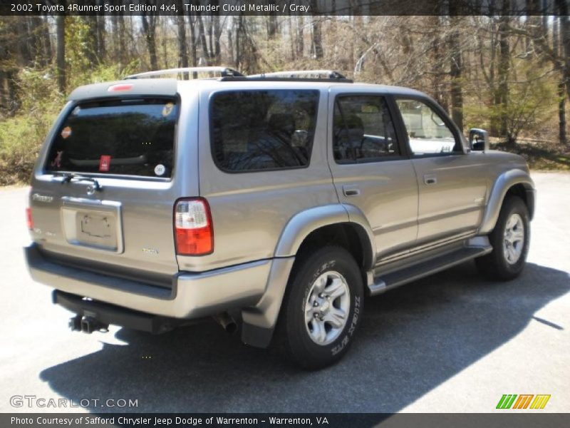 Thunder Cloud Metallic / Gray 2002 Toyota 4Runner Sport Edition 4x4