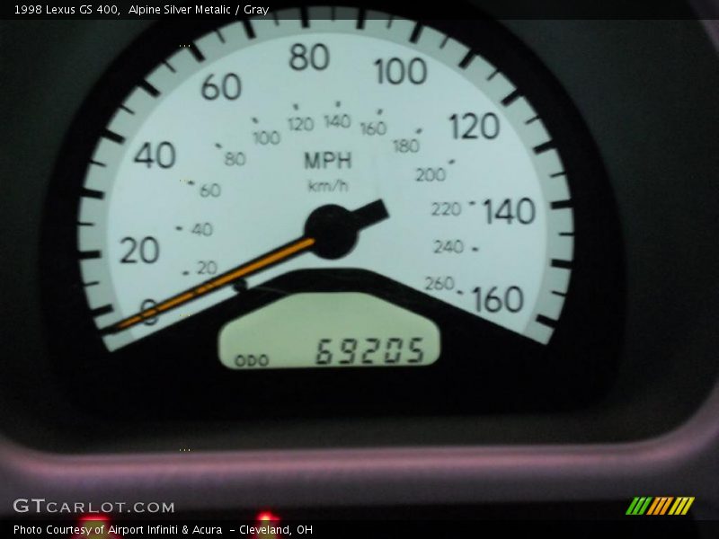 Alpine Silver Metalic / Gray 1998 Lexus GS 400