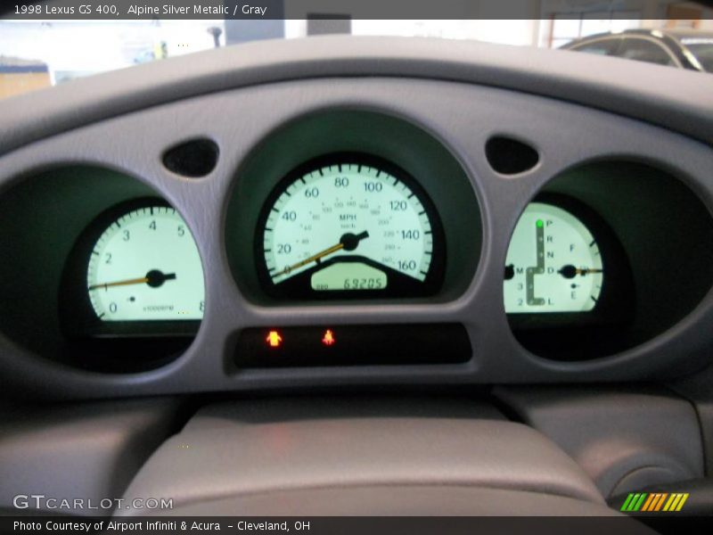 Alpine Silver Metalic / Gray 1998 Lexus GS 400