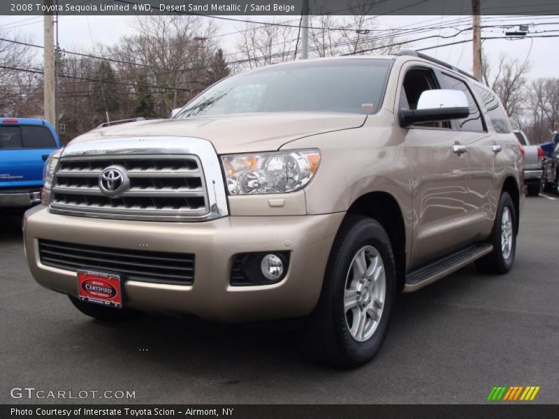 Desert Sand Metallic / Sand Beige 2008 Toyota Sequoia Limited 4WD