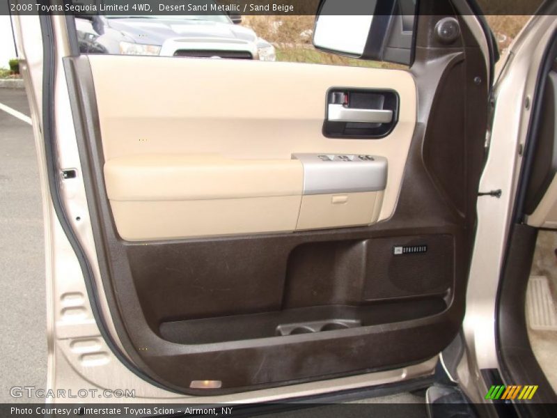 Desert Sand Metallic / Sand Beige 2008 Toyota Sequoia Limited 4WD