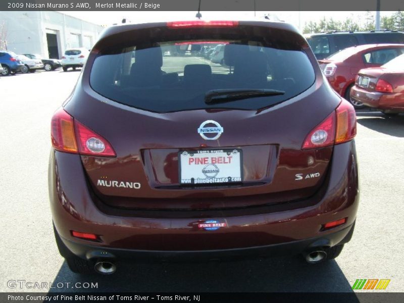 Merlot Metallic / Beige 2009 Nissan Murano S AWD
