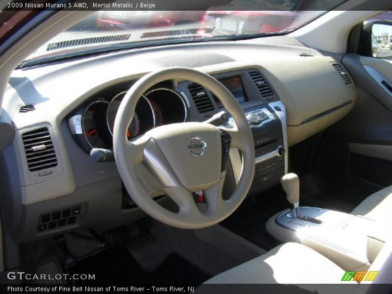 Merlot Metallic / Beige 2009 Nissan Murano S AWD