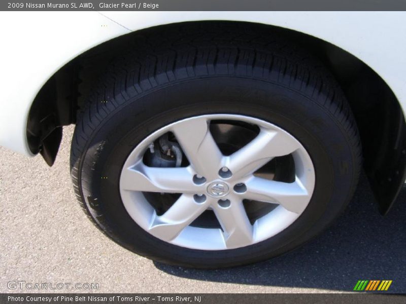 Glacier Pearl / Beige 2009 Nissan Murano SL AWD