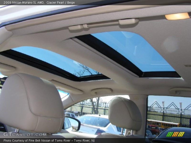 Glacier Pearl / Beige 2009 Nissan Murano SL AWD