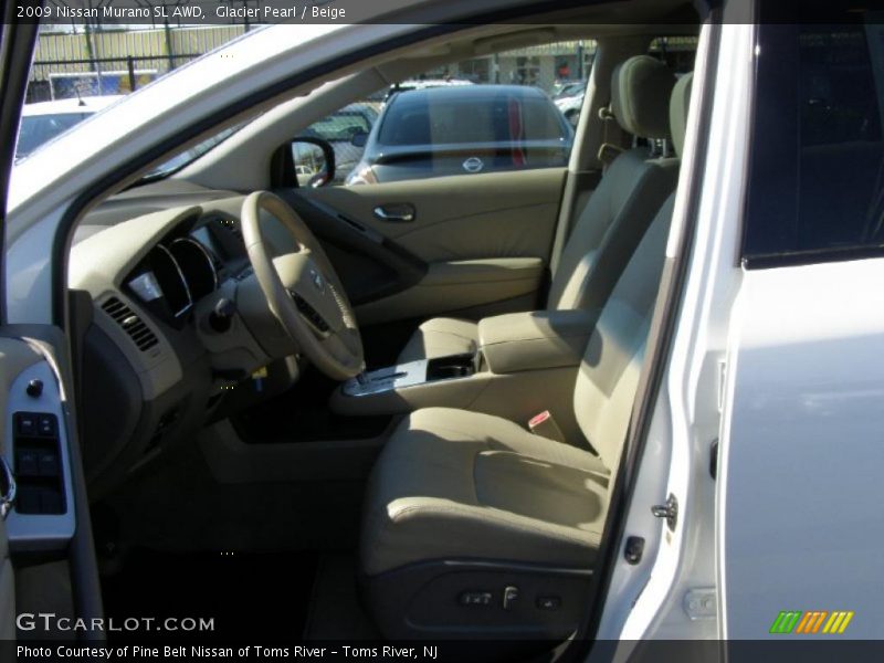 Glacier Pearl / Beige 2009 Nissan Murano SL AWD