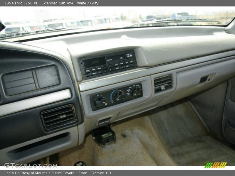 White / Gray 1994 Ford F250 XLT Extended Cab 4x4