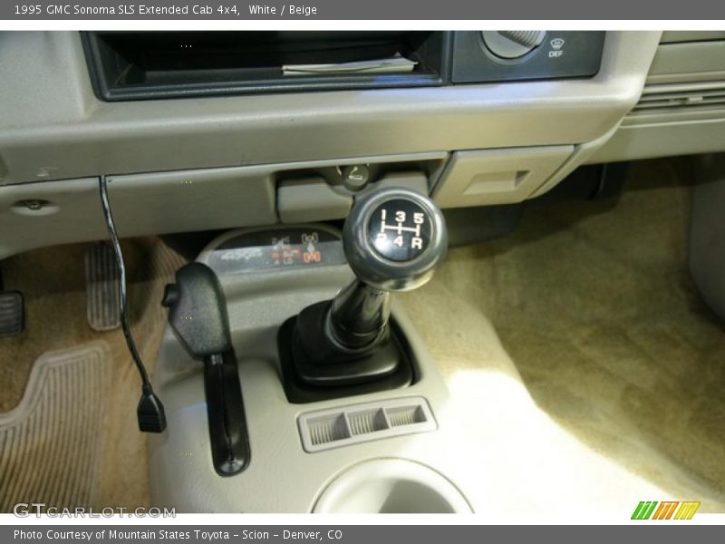  1995 Sonoma SLS Extended Cab 4x4 5 Speed Manual Shifter