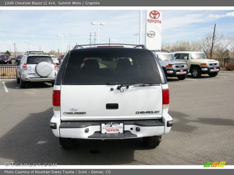 Summit White / Graphite 1998 Chevrolet Blazer LS 4x4