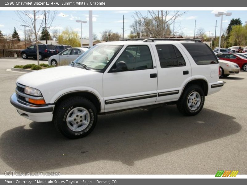 Summit White / Graphite 1998 Chevrolet Blazer LS 4x4