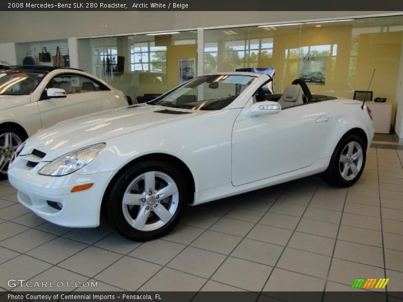 Arctic White / Beige 2008 Mercedes-Benz SLK 280 Roadster