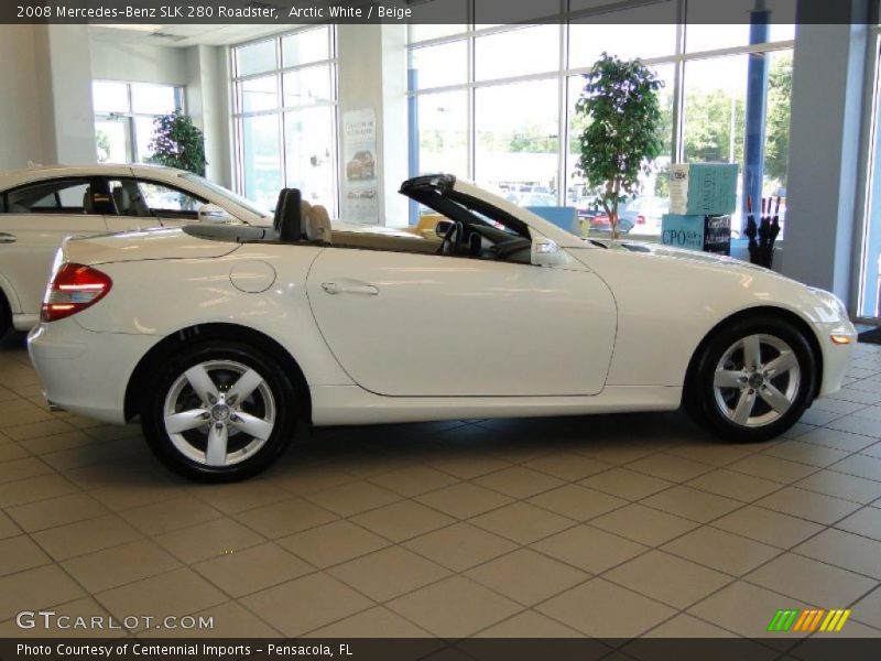 Arctic White / Beige 2008 Mercedes-Benz SLK 280 Roadster