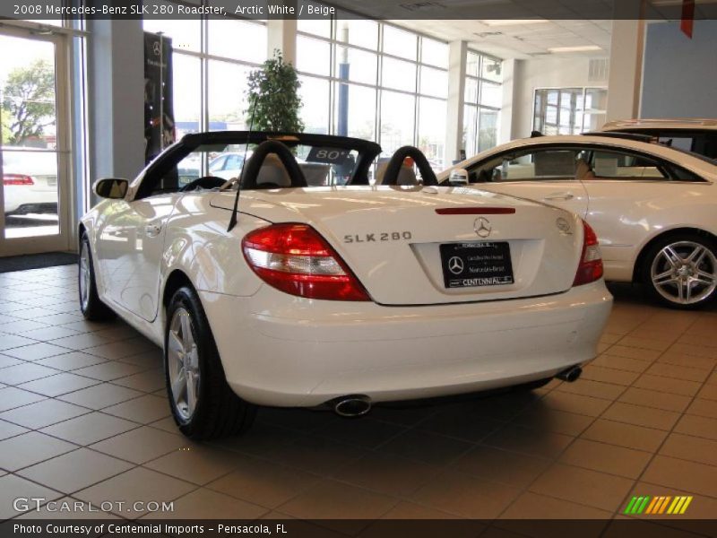 Arctic White / Beige 2008 Mercedes-Benz SLK 280 Roadster