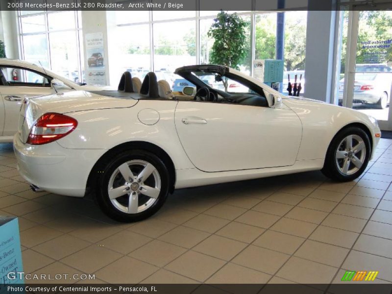 Arctic White / Beige 2008 Mercedes-Benz SLK 280 Roadster
