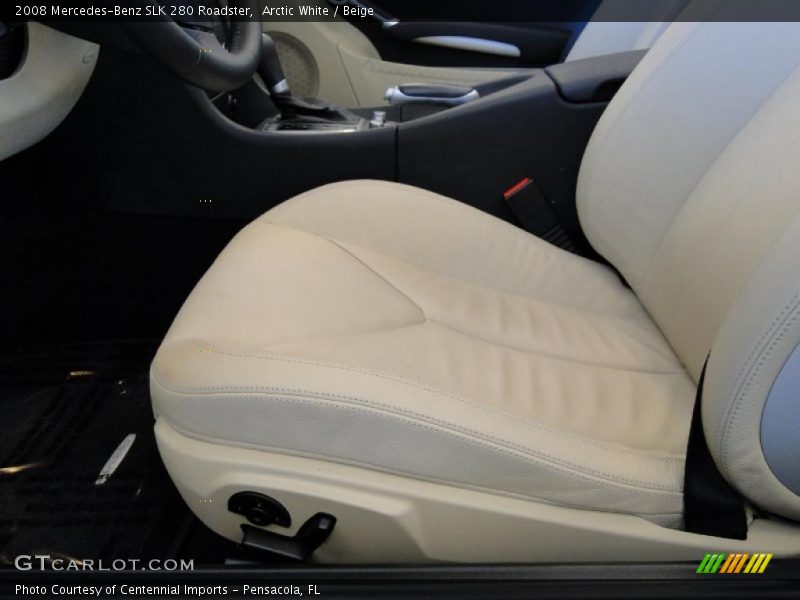 Arctic White / Beige 2008 Mercedes-Benz SLK 280 Roadster