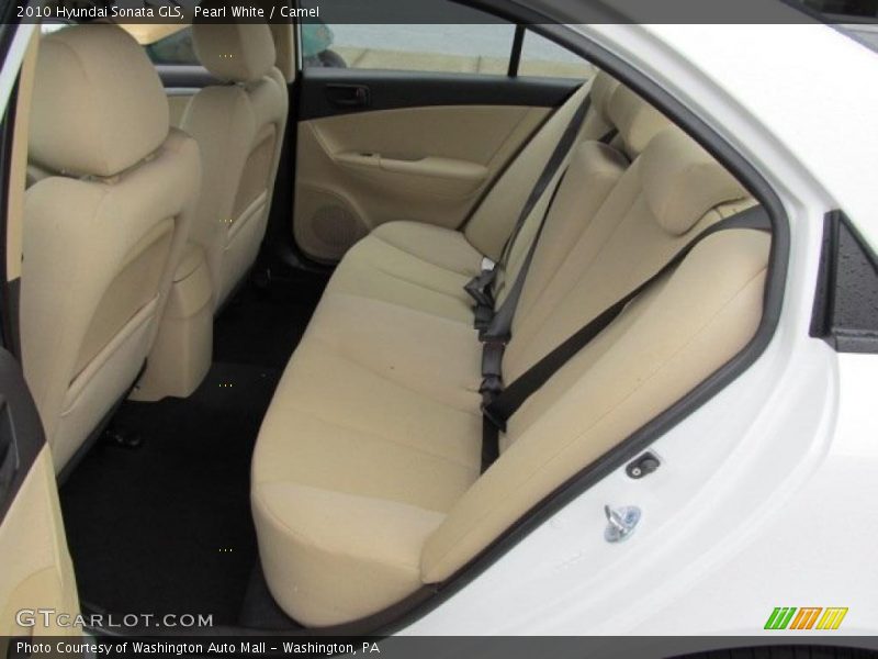 Pearl White / Camel 2010 Hyundai Sonata GLS