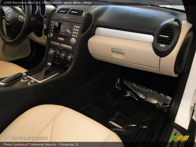 Arctic White / Beige 2008 Mercedes-Benz SLK 280 Roadster