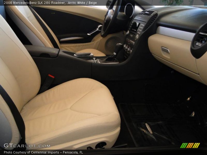 Arctic White / Beige 2008 Mercedes-Benz SLK 280 Roadster