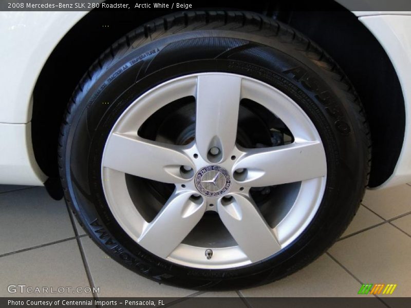 Arctic White / Beige 2008 Mercedes-Benz SLK 280 Roadster